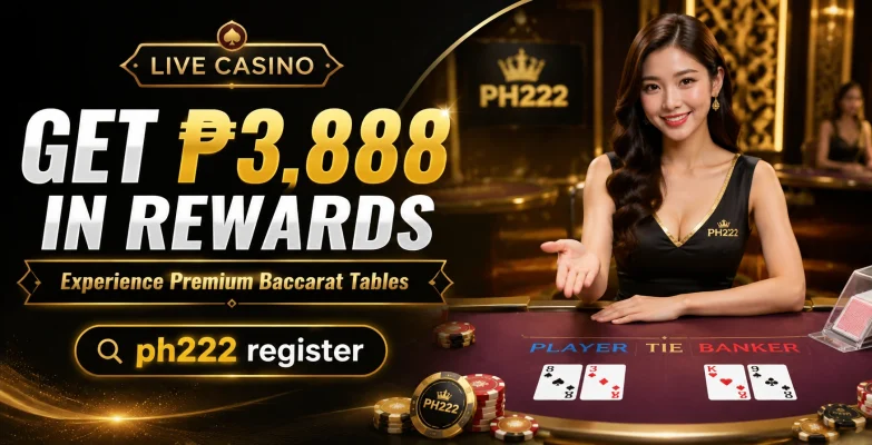 PH222 live baccarat table image